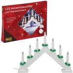 Idena LED Dekoleuchte Adventsleuchter, wei&szlig;