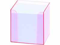 folia Zettelbox transparent pink inkl. 800 Notizzettel
