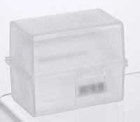 HAN A8 Karteikasten DIN A8 200 Karteikarten transparent