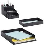Zeller Schreibtisch-Organizer 15,3 x 11,2 x 9,3 cm schwarz