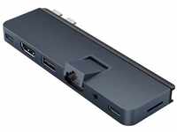 Hyper® HyperDrive Dual USB-C® TB compatible 7-in-2 Hub w univ. USB-C® ext adaptor
