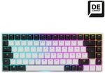 Sharkoon SKILLER SGK50 S3 Gaming-Tastatur Gateron Red wei&szlig;