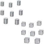 Be!Board&reg; Magnete 1,0 x 1,0 x 1,0 silber