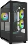 Sharkoon PC Geh&auml;use Rebel C60 Black RGB ATX schwarz