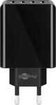 goobay 30W 4x USB-A Ladeger&auml;t, schwarz
