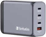 verbatim 240W USB-A, 3x USB-C GaN Ladeger&auml;t, grau