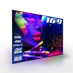 eSmart Expert UKD Akustik Rahmen Leinwand 305 cm 120 Zoll