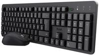 Trust TKM-360 Stilles kabelloses Tastatur-Maus-Set - Schwarz DE