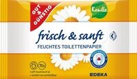 GUT&G&Uuml;NSTIG Feuchtes Toilettenpapier frisch & sanft 1-lagig