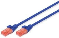 Digitus Patch-Kabel RJ-45 (M) zu RJ-45 (M) 1m CCA U/UTP Cat 6 blau (DK-1612-010/B)