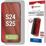 DISPLEX Privacy Full Cover Panzerglas (10H) f&uuml;r Samsung Galaxy S24/S25