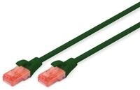 Digitus Patch-Kabel RJ-45 (M) zu RJ-45 (M) 1m Kupfer U/UTP Cat 6 gr&uuml;n