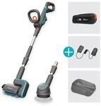 GARDENA AquaBrush Universal 04/18V P4A Ready-To-Use Set Akku-Terrassenreiniger-Set