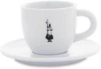 Bialetti Cappuccinotasse Istituzionale inkl. Untertasse - Porzellan - wei&szlig; - 240ml
