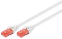 Digitus Patch-Kabel RJ-45 (M) zu RJ-45 (M) 1m Kupfer U/UTP Cat 6 wei&szlig;