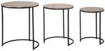 WOHNLING WL6.761 Beistelltischer (3er Set) Gold 45 cm x 45 cm x 55 cm