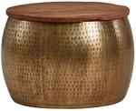 WOHNLING WL6.705 Couchtisch Gold 60 cm x 60 cm x 40 cm