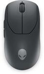 Alienware Pro Wireless-Gamingmaus mit kabelgebundener Option, Dark Side of the Moon