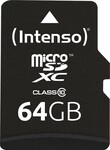 Intenso 3413490, Intenso Speicherkarte microSDXC Card 64GB Intenso 3413490, Intenso Speicherkarte microSDXC Card 64GB