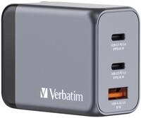 verbatim 65W USB-A, 2x USB-C GaN Ladeger&auml;t, grau