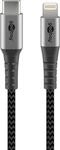 goobay Lightning/USB C Kabel 0,5 m grau, schwarz, 1 St.