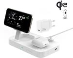 4smarts Qi2 Ladestation Trident mit Kabel 1,5m, wei&szlig;
