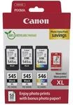Canon Original PG-545XL + CL-546XL Druckerpatronen Valuepack - 2 x schwarz / 1 x