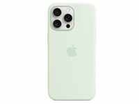 Apple iPhone 15 Pro Max Silikon Case mit MagSafe - Hellgrün