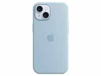 Apple iPhone 15 Silikon Case mit MagSafe - Hellblau