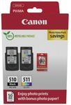 Canon Original PG-510 + CL-511 Druckerpatronen Valuepack - 1 x schwarz / 1 x farbig +