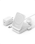 Anker MagGo 15W 3in1 USB-C Wireless Ladeger&auml;t, wei&szlig;