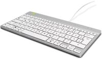 R-Go Tools Compact Break kabelgebundene Tastatur - QWERTZ DE - wei&szlig;