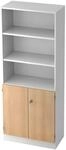 HAMMERBACHER Regalschrank V6770, V6770/W/E/SG wei&szlig;, eiche