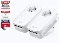 TP-LINK TL-PA8030PKIT AV1200 Gigabit Powerline Starterkit mit Frontsteckdose