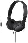 Sony Kopfh&ouml;rer MDR-ZX110AP schwarz