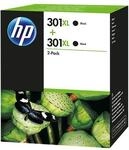 HP Original 301 Druckerpatronen - Doppelpack schwarz (D8J45AE)