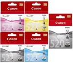 Canon Original CLI-521 + PGI-520 Druckerpatronen Multipack - BK/C/M/Y/BK 4x9ml /