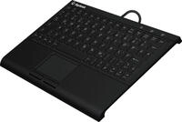 KeySonic KSK-3211ELU kabelgebundene Super-Mini Tastatur mit Touchpad - QWERTZ DE -