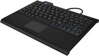 KeySonic KSK-3210ELU kabelgebundene Super-Mini Tastatur mit Touchpad - QWERTZ DE -