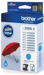 Brother Original LC-225XLC Druckerpatrone cyan 1.200 Seiten (LC225XLC)