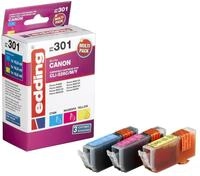 edding Druckerpatronen EDD-301 cyan, magenta, gelb kompatibel zu Canon CLI-526 C/M/Y,