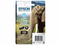 Epson C13T24354012, Epson 24XL Elefant Druckerpatrone cyan hell 740 Seiten 9,8ml