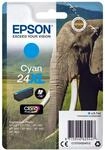 Epson Original 24XL Elefant Druckerpatrone cyan 740 Seiten 9ml (C13T24324012)