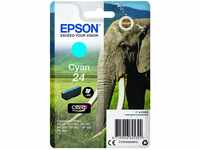 Epson C13T24224012, Epson 24 Elefant Druckerpatrone cyan 360 Seiten 4,6ml