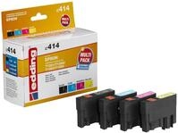 edding Druckerpatronen EDD-414 schwarz, cyan, magenta, gelb kompatibel zu EPSON