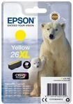 Epson Original 26XL Eisb&auml;r Druckerpatrone gelb 700 Seiten 9,7ml (C13T26344012)