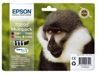 Epson Original T0895 Druckerpatronen MultiPack schwarz cyan magenta gelb