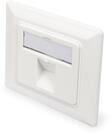 Digitus Leerdose f&uuml;r Keystone Module, Rahmen 80x80 mm + Zentralplatte 50x50 mm