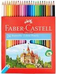 FABER-CASTELL CASTLE Buntstifte farbsortiert - 24 St&uuml;ck
