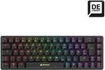 Sharkoon PureWriter W65 Tastatur Kailh Red - DE Layout, Schwarz